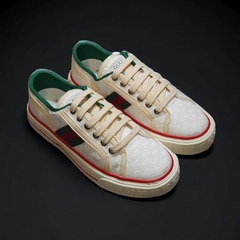Giày Thể Thao Gu.cci Tennis 1977 'White Mini GG'. Giày Thể Thao Gu.cci Tennis 1977 Trắng Trơn,Giày Thể Thao GU.CCI MEN’S