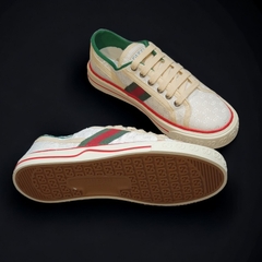 Giày Thể Thao Gu.cci Tennis 1977 'White Mini GG'. Giày Thể Thao Gu.cci Tennis 1977 Trắng Trơn,Giày Thể Thao GU.CCI MEN’S
