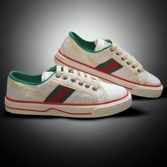 Giày Thể Thao Gu.cci Tennis 1977 'White Mini GG'. Giày Thể Thao Gu.cci Tennis 1977 Trắng Trơn,Giày Thể Thao GU.CCI MEN’S