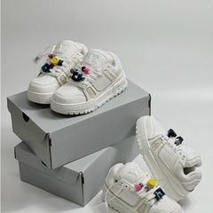 [ Xưởng Giày AIO ] [Sẵn] Giày LV_ Maxi Trainer White hàng Cao Cấp Full Box Chuẩn từng chi tiết | Ảnh thật