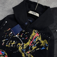 Siêu phẩm nỉ bông LV họa tiết không chê đi đâu được , Áo Hoodie LV 1:1có mũ nam nữ unisex chất nỉ bông siêu ấm hot trend