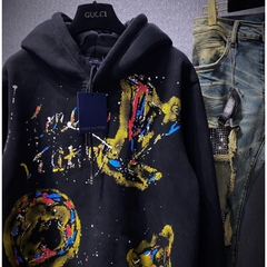 Siêu phẩm nỉ bông LV họa tiết không chê đi đâu được , Áo Hoodie LV 1:1có mũ nam nữ unisex chất nỉ bông siêu ấm hot trend