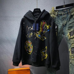 Siêu phẩm nỉ bông LV họa tiết không chê đi đâu được , Áo Hoodie LV 1:1có mũ nam nữ unisex chất nỉ bông siêu ấm hot trend
