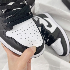 Giày Jordan Cổ Cao Thể Thao Nam Nữ, GIày JD1 Thời Trang Hight Panda Trắng Đen Bản Best Quality -full box