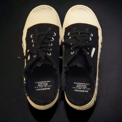 [ AIO LUXURY ] Giày thế thao đạp gót BALENCIAGA đen canvas họa tiết chữ đế cao cấp,Sục BALENCIAGA màu đen có chữ đế
