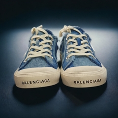 Giày, Sục thể thao BL bò bẩn xịn xò,Sục thế thao đạp gót BALENCIAGA canvas vải bò xanh cao cấp, Sục BALENCIAGA vải bò