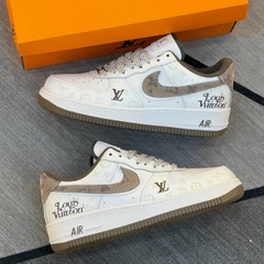 [ Xưởng Giày AIO ] Giày Thể Thao Nike_Air Force 1 Louis Vuitton dạ quang – AF1 LV Denim AF1 LV viền nâu