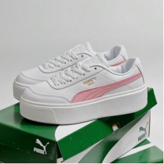 [AIO sneaker] GIÀY PUMA OSLO TRẮNG HỒNG ĐỘN ĐẾ, giày puma oslo maja - white pink - puma trắng hồng đế cao nữ