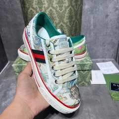 [ Ocean Park Luxury ]Giày Thể Thao Gucci Tennis 1977 Tiger. Giày Thể Thao Gucci Tennis Hổ Báo Cáo Chồn