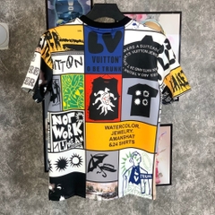 Áo thun - Louis Vuitton - LV Crew Neck Unisex Blended Fabrics new2024