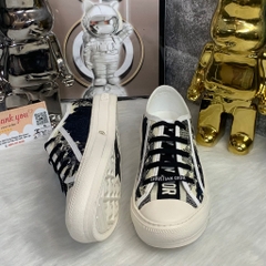 Giày Thể Thao D.ior  b56 Hoạ Tiết HẠC Đen Hàng Quảng Châu Cao Cấp Full Box,Giày Thể Thao D.i.o Thêu Canvas HẠC đen
