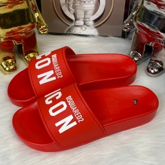 Dép quai ngang nam nữ ICON đỏ, Dép nam nữ mẫu mới 2024 hot trend ( Hàng Đẹp )