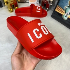 Dép quai ngang nam nữ ICON đỏ, Dép nam nữ mẫu mới 2024 hot trend ( Hàng Đẹp )