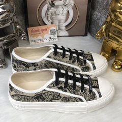 Giày Thể Thao D.ior  b56 Hoạ Tiết Hổ Đen Hàng Quảng Châu Cao Cấp Full Box,Giày Thể Thao D.i.o Thêu Canvas Hổ đen