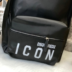 Balo Icon Nam Hót Có Sẵn/Balo Hoạ Tiết Chữ Dập Nổi ,Balo DSQ IN icon Cao Cấp đi chơi, đi du lịch,Balo Cặp Đi chơi