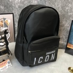 Balo Icon Nam Hót Có Sẵn/Balo Hoạ Tiết Chữ Dập Nổi ,Balo DSQ IN icon Cao Cấp đi chơi, đi du lịch,Balo Cặp Đi chơi