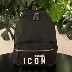 Balo Icon Nam Hót Có Sẵn/Balo Hoạ Tiết Chữ Dập Nổi ,Balo DSQ IN icon Cao Cấp đi chơi, đi du lịch,Balo Cặp Đi chơi