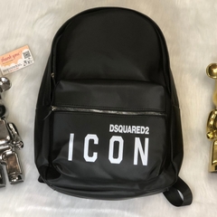Balo Icon Nam Hót Có Sẵn/Balo Hoạ Tiết Chữ Dập Nổi ,Balo DSQ IN icon Cao Cấp đi chơi, đi du lịch,Balo Cặp Đi chơi