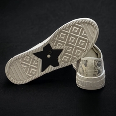 Giày Thể Thao Nam Nữ Di.or Walk Embroider Cotton Canvas B56 Họa Tiết Hổ,Giày SNEAKER Vải Cotton Thêu Hình Đầu Hổ Cá Tính