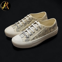 Giày Thể Thao Nam Nữ Di.or Walk Embroider Cotton Canvas B56 Họa Tiết Hổ,Giày SNEAKER Vải Cotton Thêu Hình Đầu Hổ Cá Tính