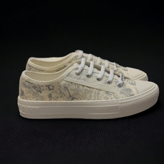 Giày Thể Thao Nam Nữ Di.or Walk Embroider Cotton Canvas B56 Họa Tiết Hổ,Giày SNEAKER Vải Cotton Thêu Hình Đầu Hổ Cá Tính