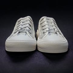 Giày Thể Thao Nam Nữ Di.or Walk Embroider Cotton Canvas B56 Họa Tiết Hổ,Giày SNEAKER Vải Cotton Thêu Hình Đầu Hổ Cá Tính