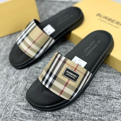 Dép BBR Nam Nữ Quai vải canvar siêu êm, Đế Cao Su Non Êm Chân - Dép bbr sang chảnh logo kim loại Phong Cách Trẻ Trung