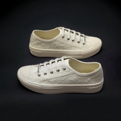 [ AIO LUXURY ] Giày Thể Thao Sneaker Di.or B56 Full Trắng Cao Cấp, Di.or Walk Embroider Cotton họa tiết vải trắng full