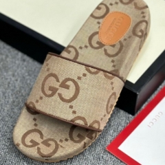 Dép Lê quai ngang GC họa tiết monogram logo nam nữ Mới 2024 Cập Bến,Dép Lê Huấn Hoa Hồng họa tiết gc