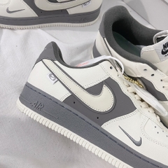 Giày Thể Thao AF1 Mini Swoosh Xám Xi Măng (Full Box) GIÀY AF1 XÁM TRO AF1 XÁM CHUỘT MẪU MỚI