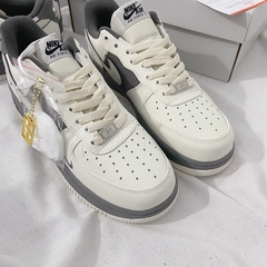 Giày Thể Thao AF1 Mini Swoosh Xám Xi Măng (Full Box) GIÀY AF1 XÁM TRO AF1 XÁM CHUỘT MẪU MỚI
