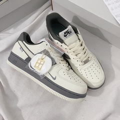 Giày Thể Thao AF1 Mini Swoosh Xám Xi Măng (Full Box) GIÀY AF1 XÁM TRO AF1 XÁM CHUỘT MẪU MỚI