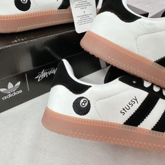 [AIO sneaker] Giày_Adidas Samba Origianl x Stussy Nam Nữ  Đen Sọc Trắng  Cá Tính Mẫu Basic Full Box Bill
