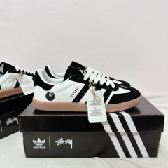 [AIO sneaker] Giày_Adidas Samba Origianl x Stussy Nam Nữ  Đen Sọc Trắng  Cá Tính Mẫu Basic Full Box Bill