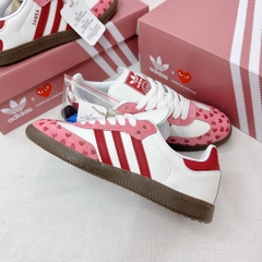 [AIO sneaker] Giày_Adidas Samba OG x CDG Heart Nam Nữ Hồng họa tiết trái tim Cá Tính Mẫu Basic Full Box Bill