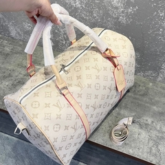 Túi Trống - Túi Du Lịch LV - Nam Nữ ,Túi du lịch LV Xám trống tròn họa tiết thêu LV Cực Đẹp 2024