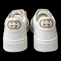 Giày Thể Thao Gu.cci Trắng Monogram Cao Cấp Full Phụ Kiện GC Đế Cao 6cm Hàng Cao Cấp 2023,Giày Gu.cci GG Supreme Canvas
