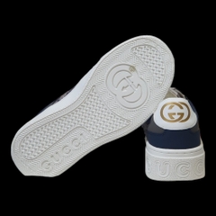 Giày Thể Thao sneaker Gu.cci Xanh Dương Đế Cao Full Bill Box, Xanh Monogram Blue Beige GC Đế Cao 6cm