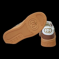 Giày Thể Thao Gu.cci Nâu Monogram Blue Beige GC Đế Cao 6cm Hàng Cao Cấp 2024, Bánh mì vàng sơn tùng