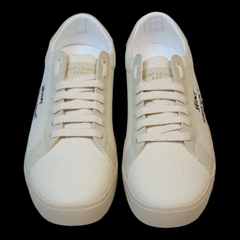 Giày Sneaker Saint Laurent Paris - Giày Thể Thao SLR Paris Kem Vải Canvas Kiểu Dáng Thể Thao Bản Cao Cấp Full Box Bill