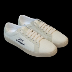 Giày Sneaker Saint Laurent Paris - Giày Thể Thao SLR Paris Kem Vải Canvas Kiểu Dáng Thể Thao Bản Cao Cấp Full Box Bill