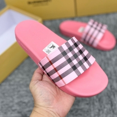 Dép BBR Nữ Hồng, Bản Cao Cấp, quai Cao Su Non siêu mềm, đế pvc đúc nguyên khối đi ôm chân, chống trơn trượt full box