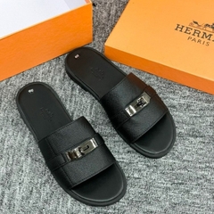 Dép Hh nam hàng cao cấp Fullbox xịn sò - Dép Quai Ngang HM Da Đế Phíp , - Hàng Ho Dép Hm Sừng Trâu Qoai Da Siêu NÉT 2024