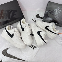 Giày air foce1 low ambush white black - af1 ambush trắng be đen [ bản best ]