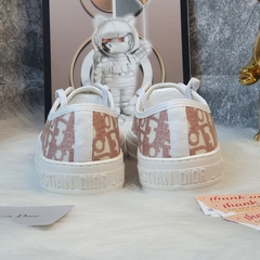 [ Ocean Park Luxury ]GIÀY DR B56 Hồng, Giày Walk’n’Dior Sneaker Grey Oblique Embroidered Cotton,Dior b56 Pink Cao Câp