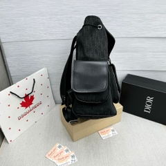 Balo ĐÌ O Đen cao cấp - Chất liệu da phối vải - Fom dáng cực đẹp - Size 55 cực bự - Dành cho ae đi học và Du lịch