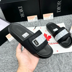 [ Xưởng Giày AIO ] Dép Nam Quai Ngang logo đế độn siêu dày - Dép Di.or Quai Dán ( Hàng Loại 1) Dép Dán Phong Cách