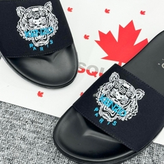 Dép Nam Nữ KENZO thời trang Quai Da Ngang Thêu LOGO Hổ cực chất,DÉP da nam đế chống trơn trượt. Full Box