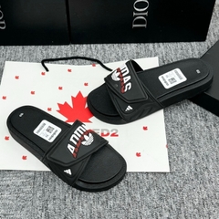 Dép Adi,das quai dán đế cao su, Dép Nam nữ Quai Ngang đế cứng mẫu mới 2024