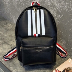 Balo Thomr Browne Hoạ Tiết 4 vạch Trắng Cao Cấp , Balo Da Nam Nữ, Cặp Đi chơi đi học đi du lịch mới nhất 2024